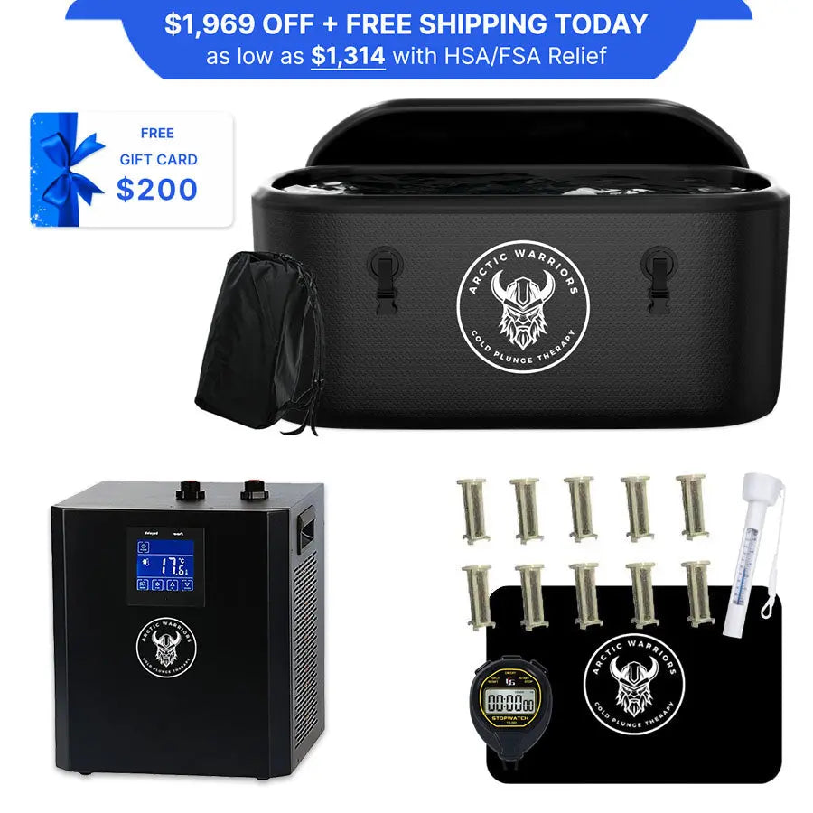 Arctic Warrior 0.5 HP Advanced Water Chiller + XL Tub + Essentials Arctic Warriors